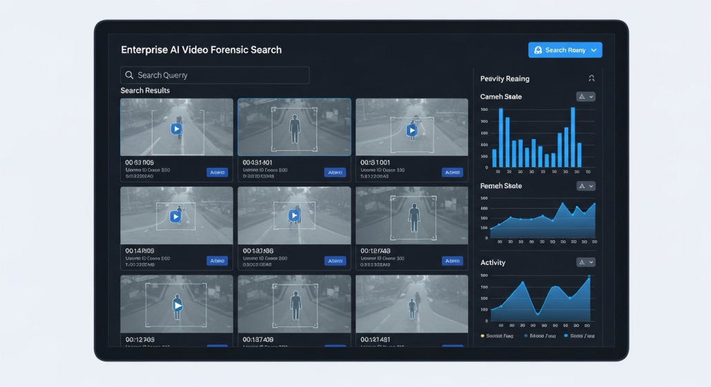 AI Video Search in 2026: What Works, What Doesn't, and How to Evaluate It 3 AI forensic video search interface showing detected objects and investigation timeline