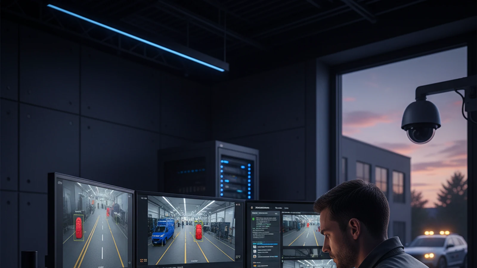 Cinematic enterprise physical security cloud surveillance visual for Reducing False Alarms With Ifovea