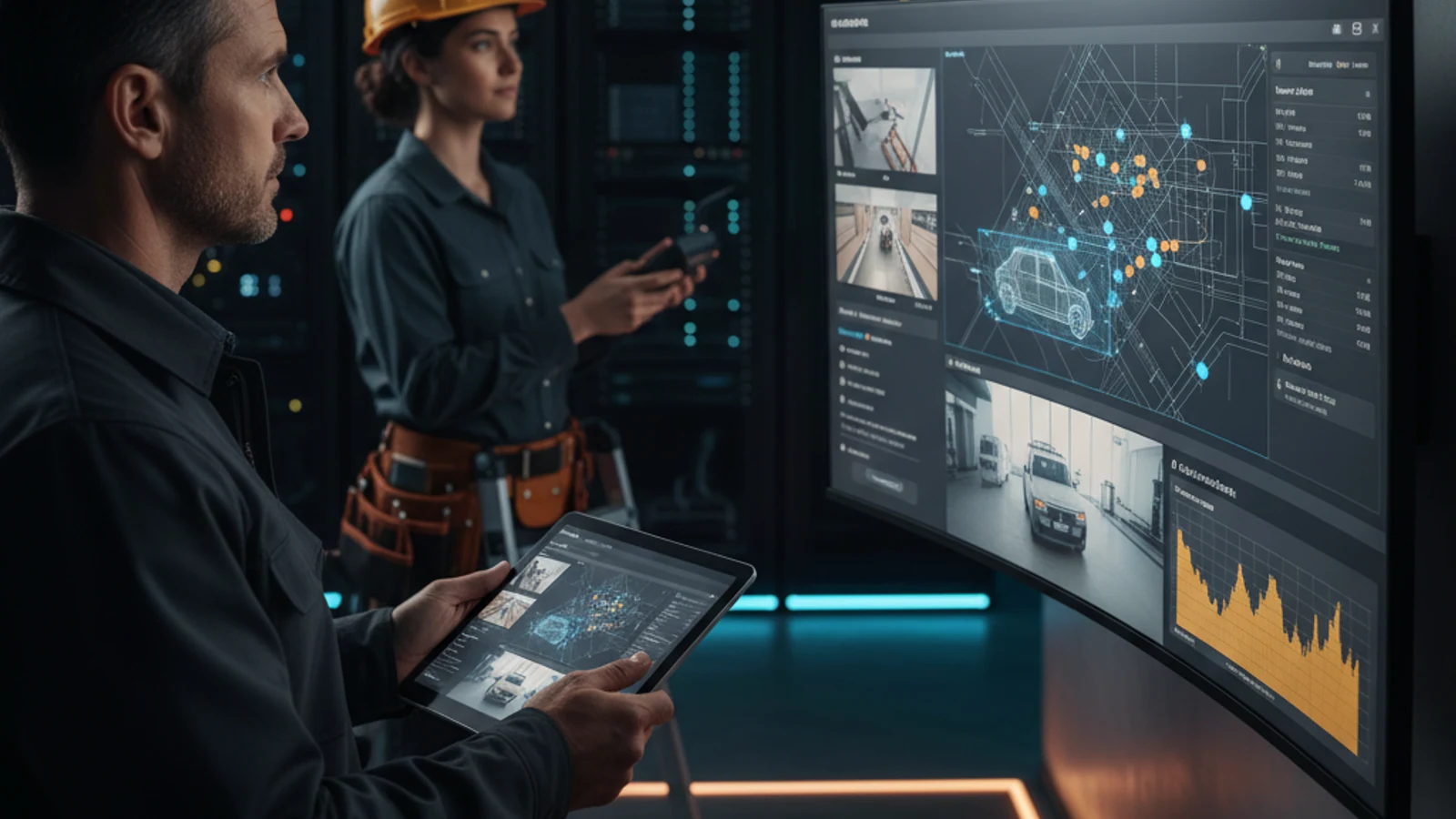 Cinematic enterprise physical security cloud surveillance visual for Tiandy