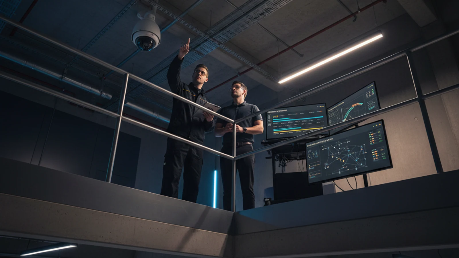 Cinematic enterprise physical security cloud surveillance visual for TVT
