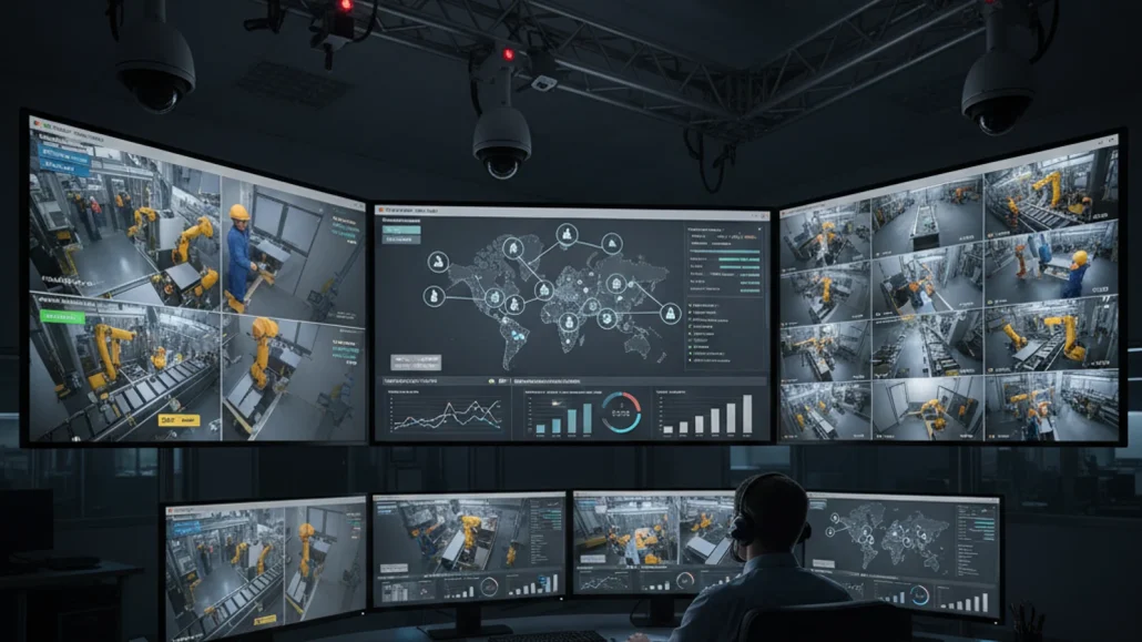 White-Label VMS: What It Is and How to Offer It to Your Clients 9 White-label cloud VMS platform for security integrators showing branded portal and recurring revenue dashboard