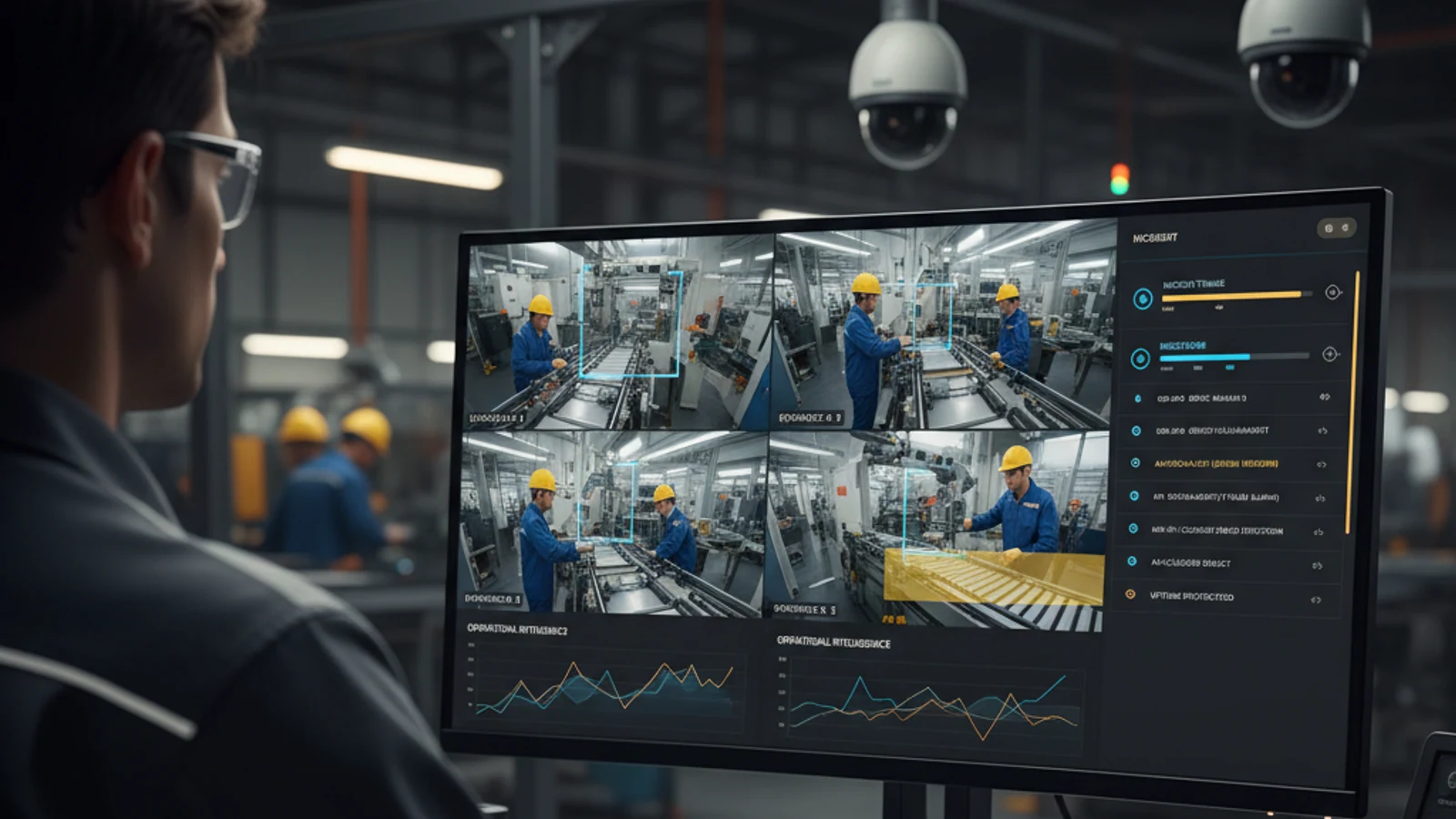 Cinematic manufacturing cloud surveillance visual for Object Detection vs. Motion Detection: Why AI Eliminates False Alarms