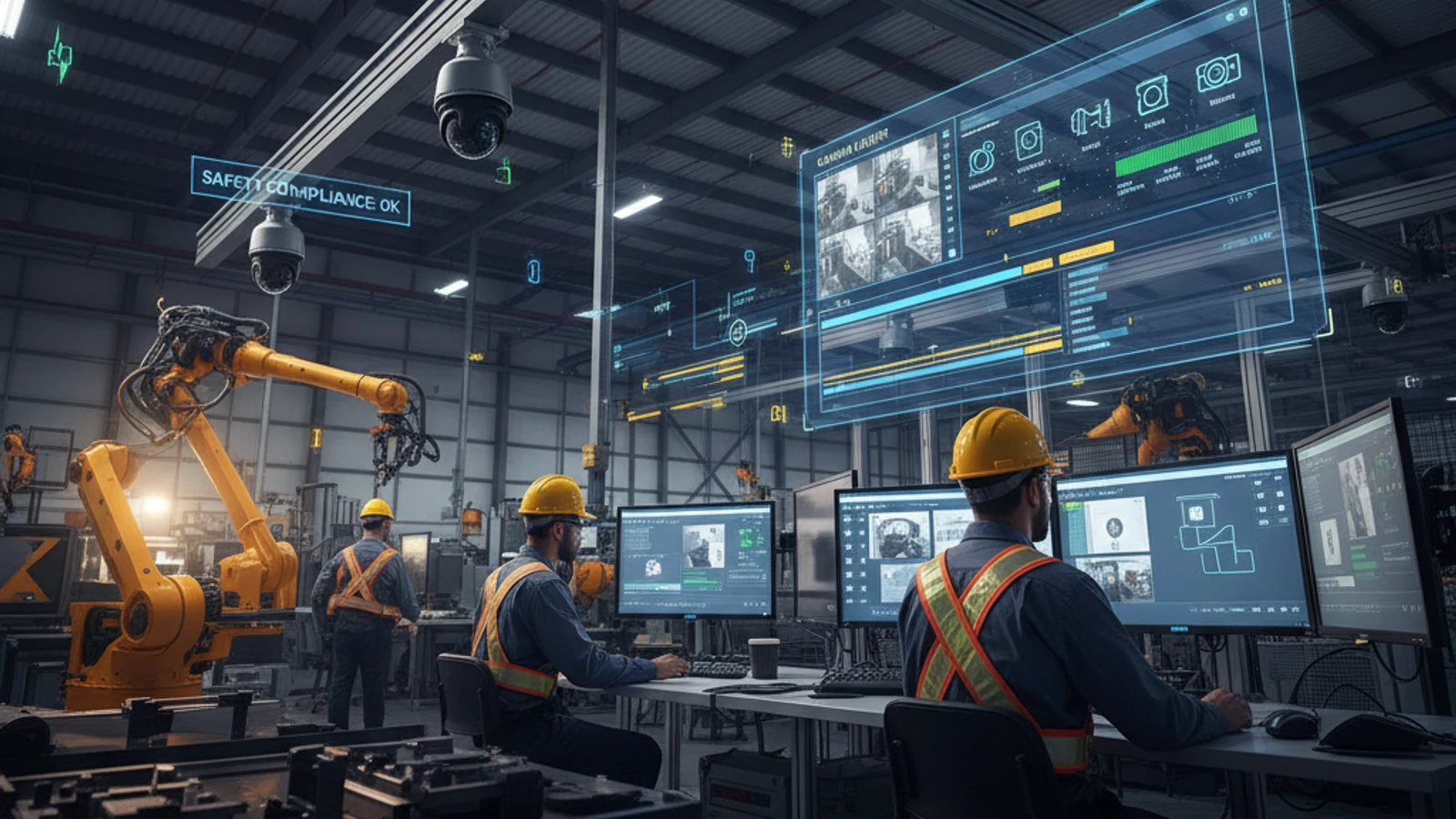 iFovea Gateway - Plug-and-Play Cloud Camera Connection | iFovea 1 Cinematic manufacturing cloud surveillance visual for iFovea Gateway - Plug-and-Play Cloud Camera Connection | iFovea