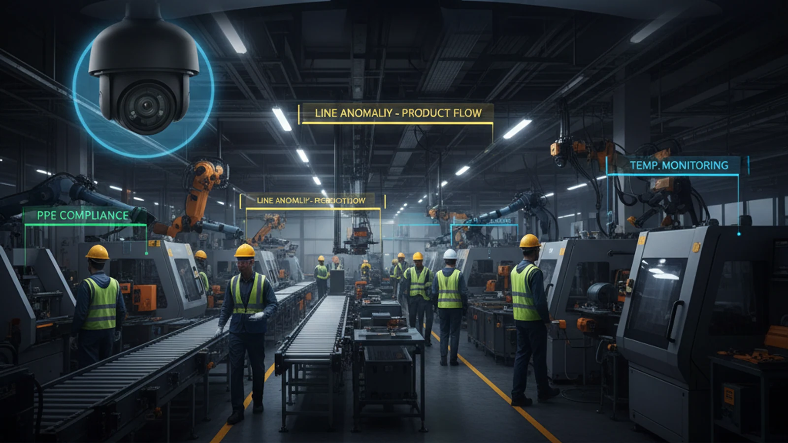 Cloud Video Surveillance for Manufacturing & Industrial Facilities | iFovea 1 Cinematic manufacturing cloud surveillance visual for Cloud Video Surveillance for Manufacturing & Industrial Facilities | iFovea