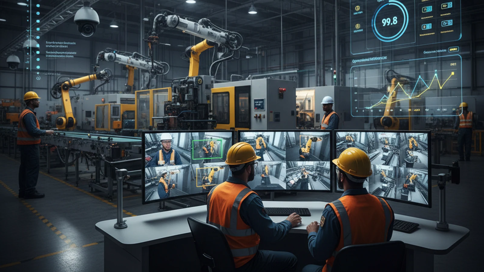 Cloud Video Surveillance: Complete Buyer Guide 2026 | iFovea 1 Cinematic manufacturing cloud surveillance visual for Cloud Video Surveillance: Complete Buyer Guide 2026 | iFovea