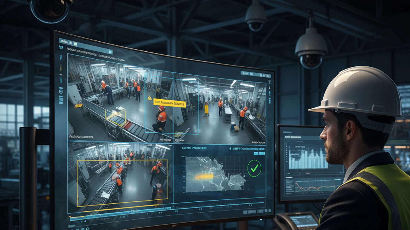 Cinematic manufacturing cloud surveillance visual for How to Migrate from Verkada: A Step-by-Step Guide for Enterprise Security Teams