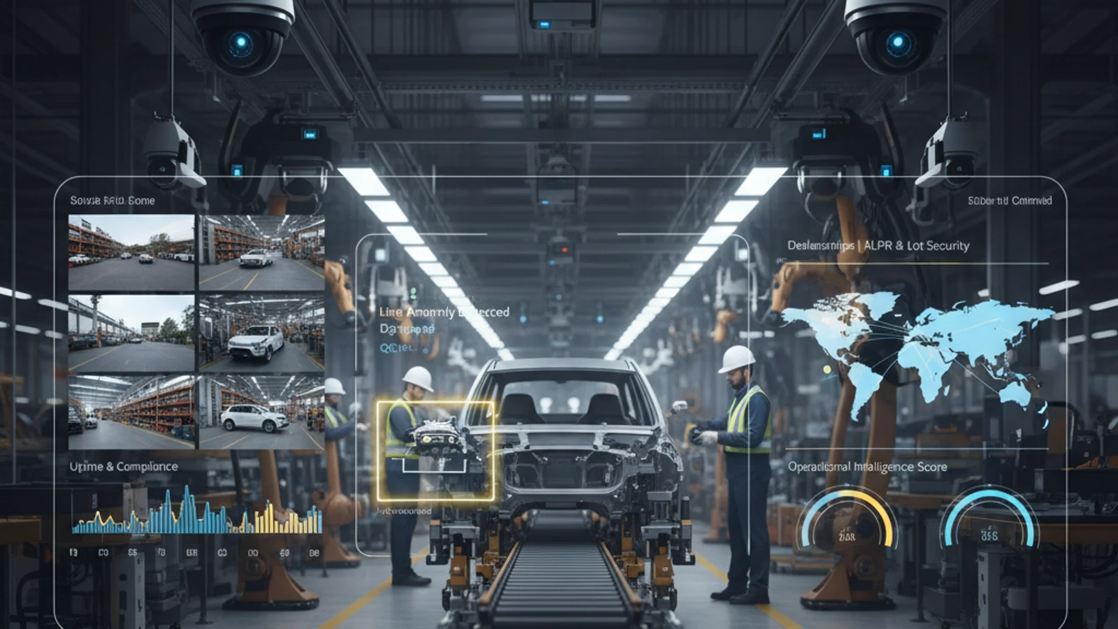 Cloud Surveillance for Automotive Dealerships | ALPR, Lot Security, Service Drive | Ifovea 1 Cinematic manufacturing cloud surveillance visual for Cloud Surveillance for Automotive Dealerships | ALPR, Lot Security, Service Drive | Ifovea