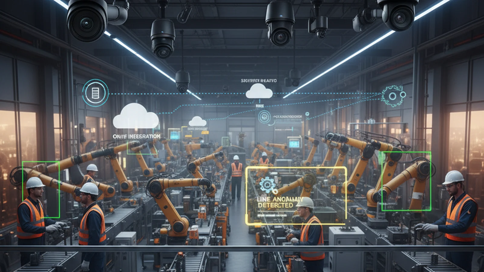 ONVIF Migration Planning for Cloud Video Infrastructure 1 Cinematic manufacturing cloud surveillance visual for ONVIF Migration Planning for Cloud Video Infrastructure