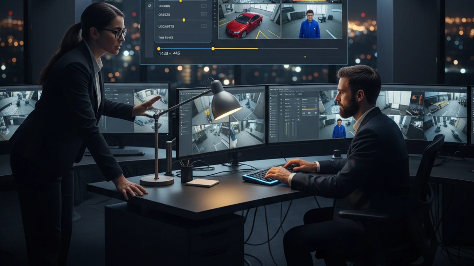 Cinematic enterprise physical security cloud surveillance visual for Video Analytics