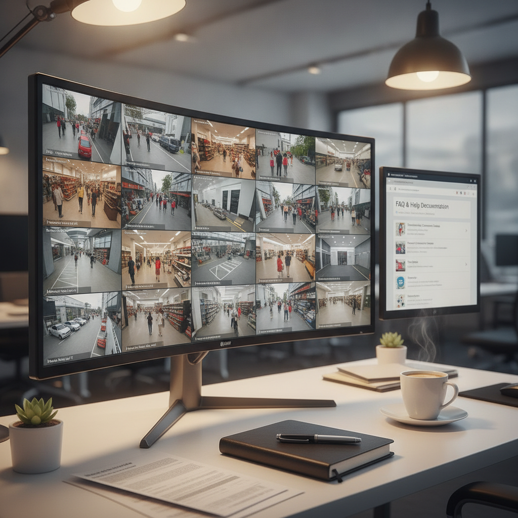 Cloud video surveillance FAQ and support dashboard