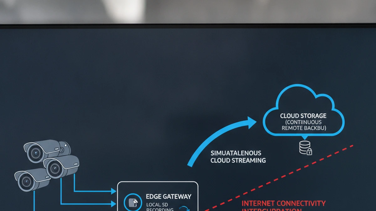 Edge Recording vs Cloud Recording: Surveillance Storage Comparison 1 Edge Recording vs Cloud Recording — cloud VMS operations visual