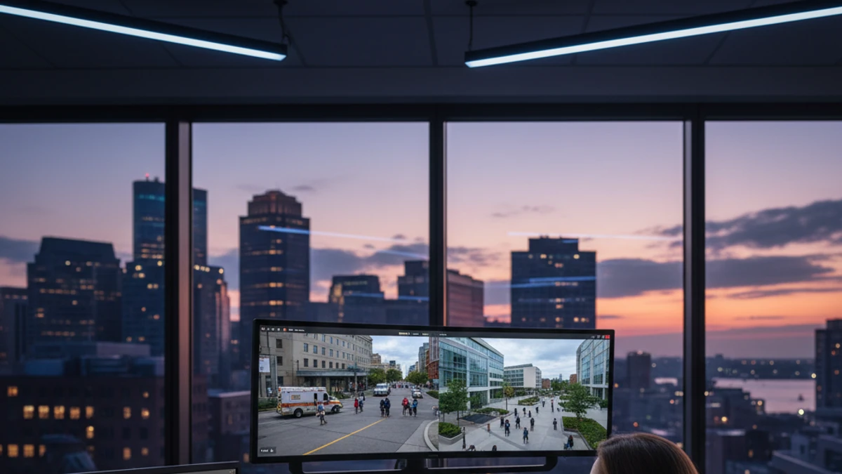 Cloud Surveillance Boston — cloud VMS operations visual